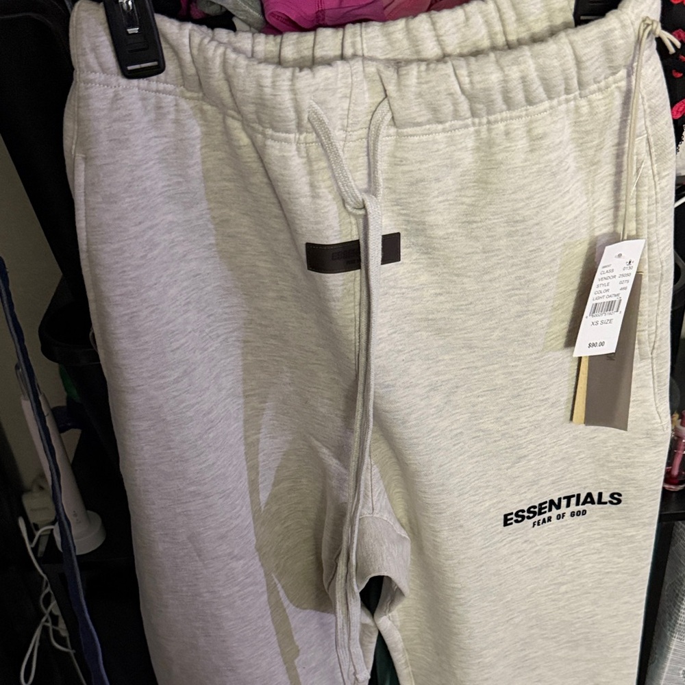 Essentials Light Gray Sweatpants NWT - image 1
